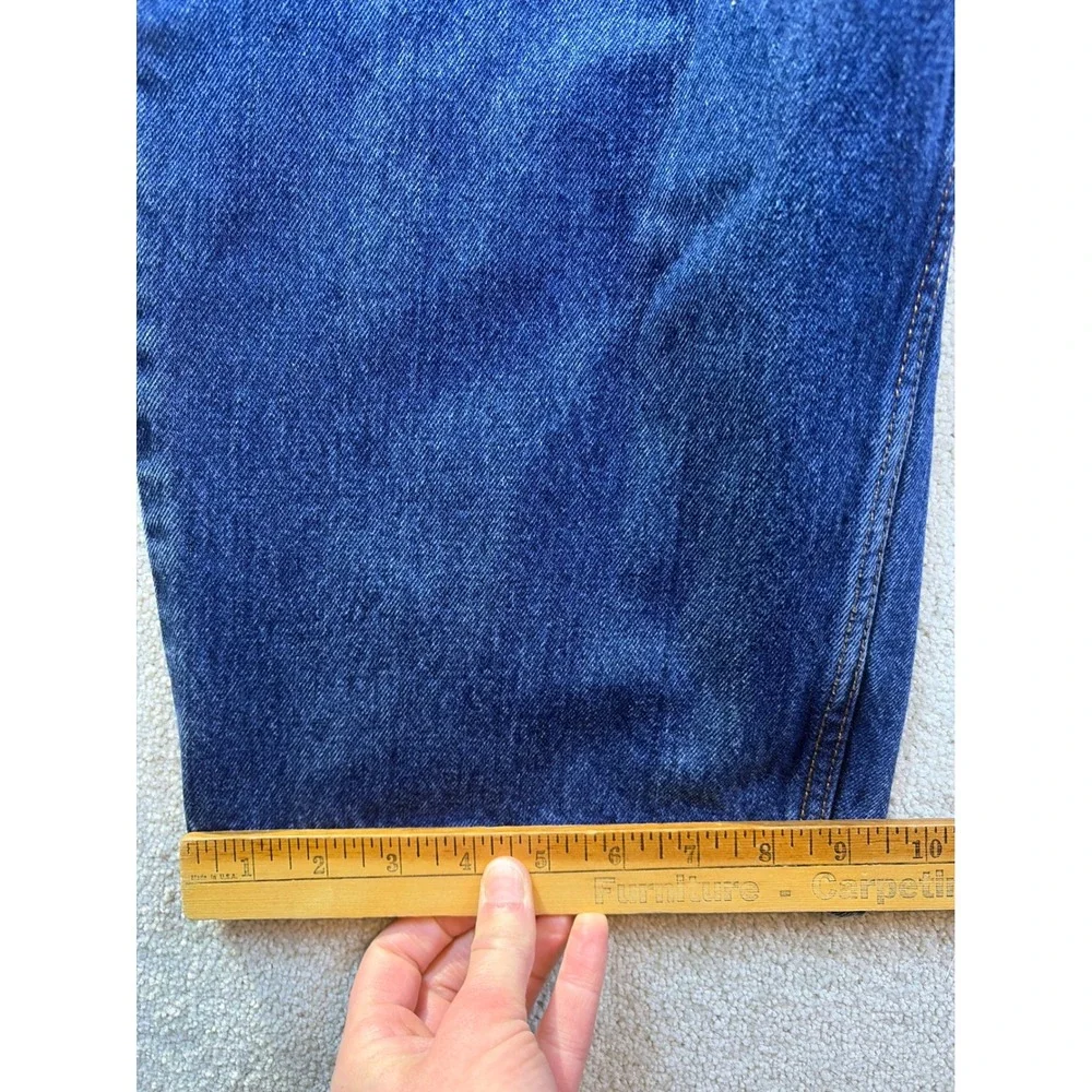 Levi's 550 Jeans Men's 50x28 (Fits 48x28) Blue Denim Relaxed Fit Workwear Casual